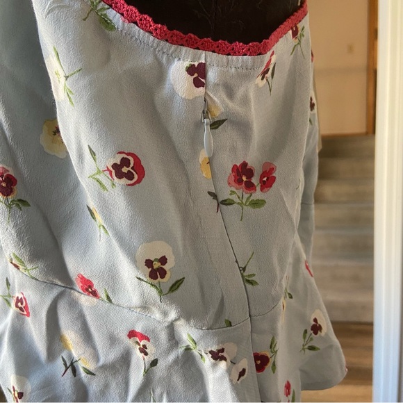 NWT Gap x DÔEN Cropped Floral Coquette Cami Women’s Medium - Picture 8 of 9